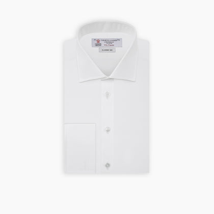 Two-Fold 120 White Cotton Shirt with Regent Collar and Double Cuffs Image 2