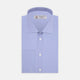 Blue Fine Check Sea Island Quality Cotton Shirt with Regent Collar and Double Cuffs