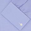 Blue Fine Check Sea Island Quality Cotton Shirt with Regent Collar and Double Cuffs