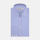 Blue Fine Check Sea Island Quality Cotton Shirt with Regent Collar and 3-Button Cuffs