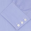 Blue Fine Check Sea Island Quality Cotton Shirt with Regent Collar and 3-Button Cuffs