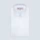 White Self-On-Self Herringbone Sea Island Quality Cotton Shirt with Regent Collar and 3-Button Cuffs