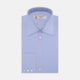 Blue Sea Island Quality Cotton Twill Shirt with T&A Collar and 3-Button Cuffs