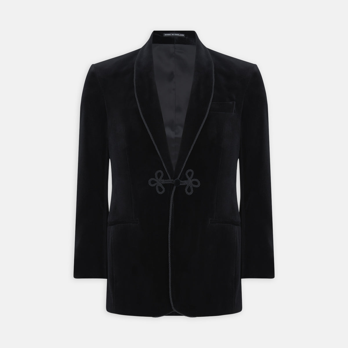 Single Breasted Velvet Smoking Jacket