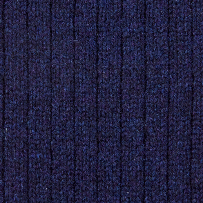 Navy 3/4 Length Cashmere Socks Image 1