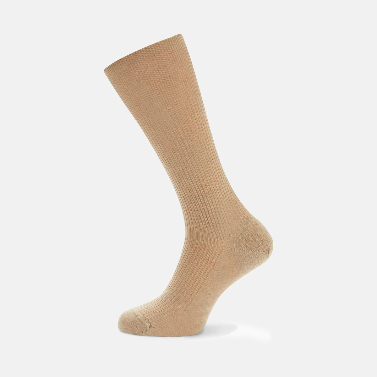 Ecru Mid Length Merino Wool Socks
