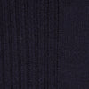 View 2 of product A single Deep Navy Mid-Length Merino Wool Sock from Turnbull & Asser stands upright on a white background, showcasing the comfort and timeless style characteristic of luxury men's socks.