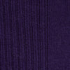 View 2 of product A single Turnbull & Asser Dark Purple Mid-Length Merino Wool Sock stands upright on a plain light gray background, showcasing its ribbed texture and reinforced toe and heel for premium quality.