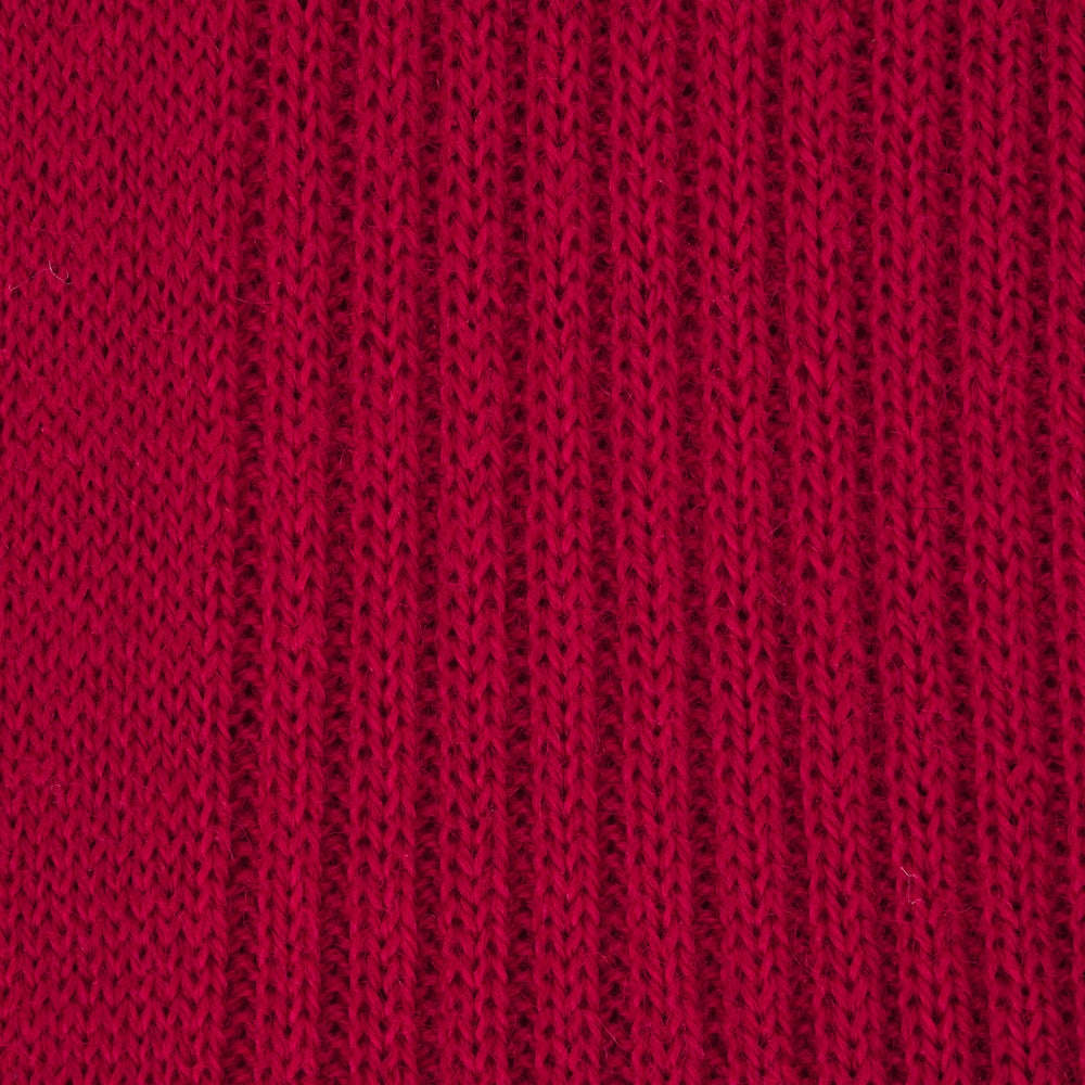 Red Long Merino Wool Socks