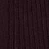 View 2 of product A single Turnbull & Asser Maroon Long Merino Wool Sock, knee-high and ribbed, is displayed upright against a plain white background.