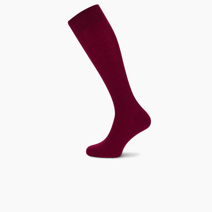Bordeaux Long Merino Wool Socks Image 2