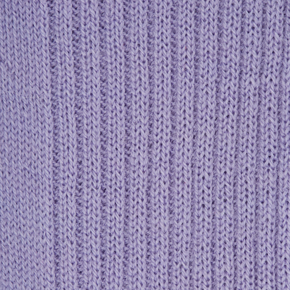 Lilac Long Merino Wool Socks