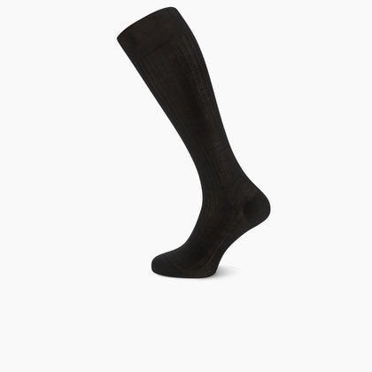 Black Long Cotton Socks Image 2