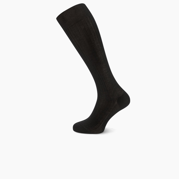Black Long Cotton Socks Image 2