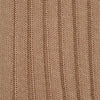 View 2 of product A single Ecru Long Cotton Sock by Turnbull & Asser is displayed on a white background, shown from the side to highlight its ribbed texture—crafted from fine cotton for a luxurious men’s sock.