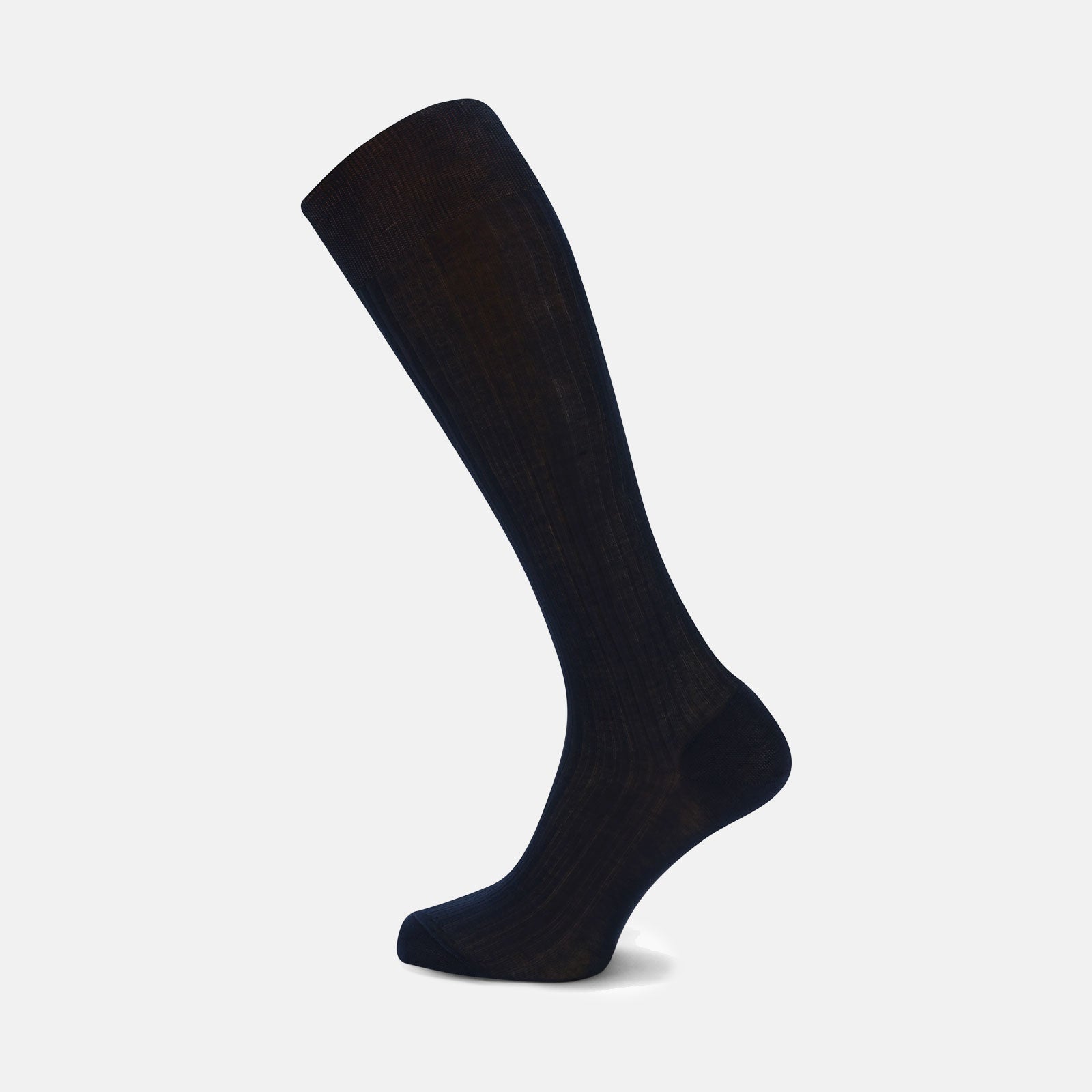 Navy Long Cotton Socks