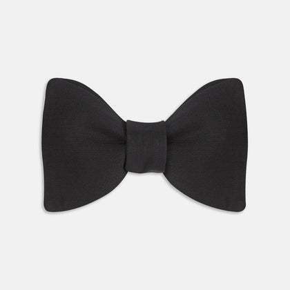 Black Barathea Bow Tie