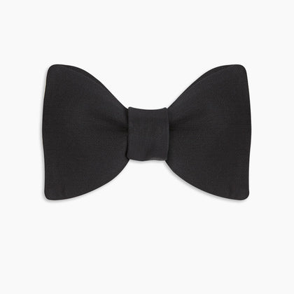 Black Barathea Bow Tie Image 4