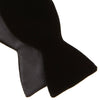 View 4 of product The Turnbull & Asser Black Velvet Bow Tie, shown against a plain white background, is an elegant choice for formal occasions.