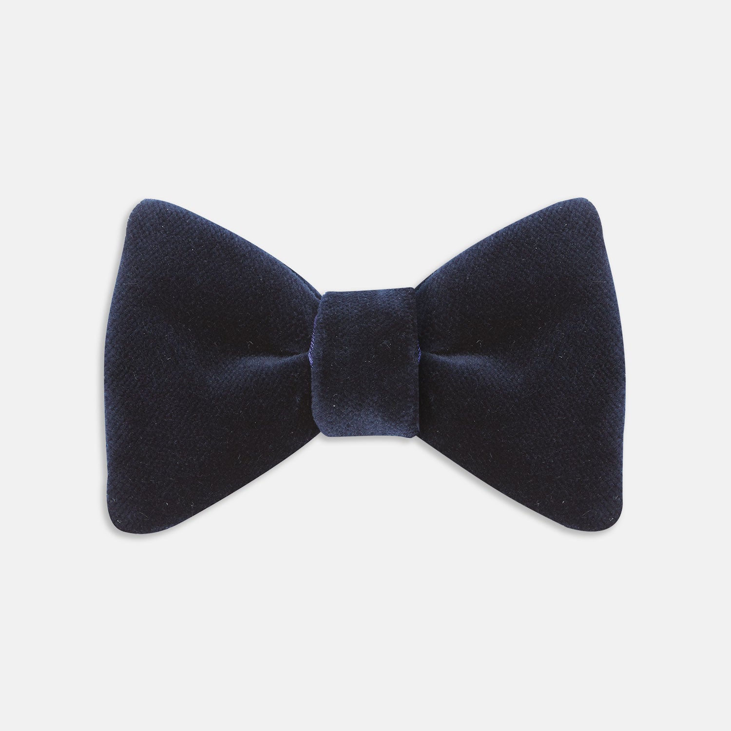 Navy Velvet Bow Tie