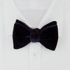 Navy Velvet Bow Tie