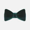 View 2 of product The Turnbull & Asser Green Velvet Bow Tie features a rich dark green hue and plush, smooth texture, ideal for formal events. Shown here against a plain white background.