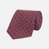 Red and Blue Shield Silk Tie