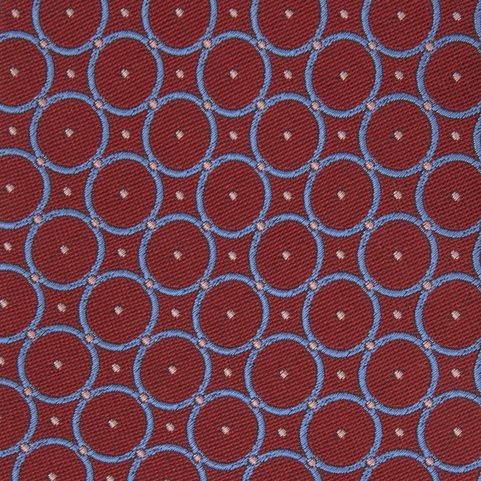 Red and Blue Shield Silk Tie