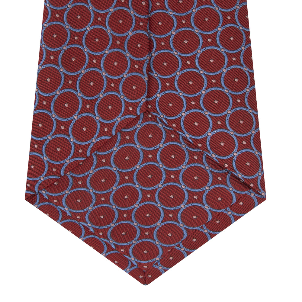 Red and Blue Shield Silk Tie