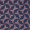 Pink and Navy Geo Silk Tie