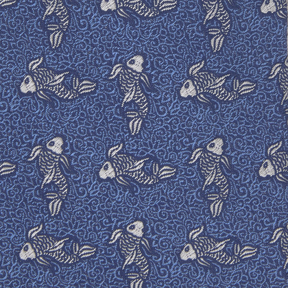Blue Carp Silk Tie Image 2