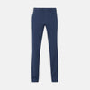 View 1 of product Turnbull & Asser’s Navy Garment Dyed Cotton Chinos feature a slim, straight-leg fit, belt loops, button closure, and side pockets—shown here against a plain white background.