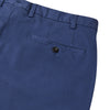 View 2 of product Turnbull & Asser’s Navy Garment Dyed Cotton Chinos feature a slim, straight-leg fit, belt loops, button closure, and side pockets—shown here against a plain white background.