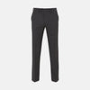View 1 of product Turnbull & Asser Brown Flannel Formal Chinos with belt loops, front pockets, and button closure, shown against a plain white background.