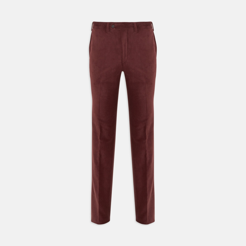 Copper Horizontal Corduroy Trousers