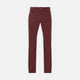 Burgundy Cotton Five Pocket Trousers