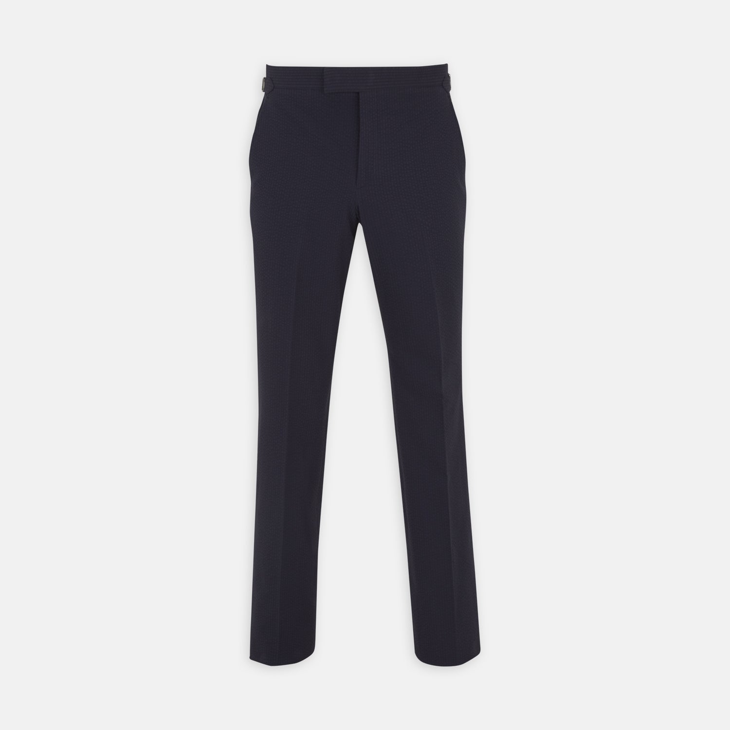 Image 1 of product Navy Cotton Seersucker Trousers