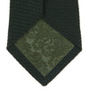 Seven-Fold Dark Green Grenadine Silk Tie