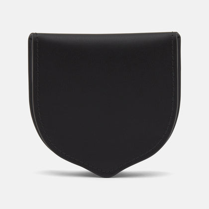 Black Leather Tray Purse