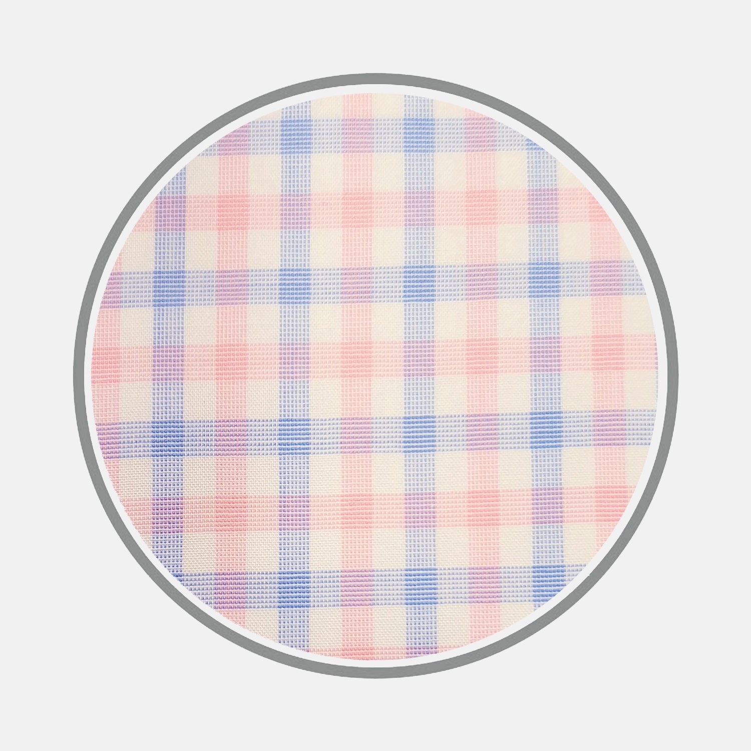 Blue and Pink Multi Check Cotton Fabric